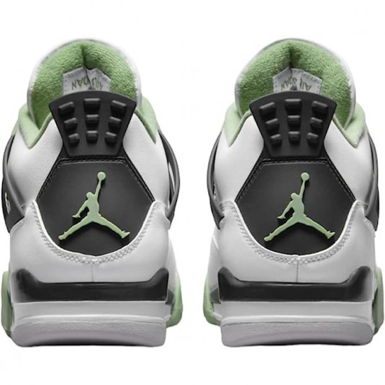 KicksOnFire Jordan 4 Retro White Oil Green Dark Ash White/Seafoam/Dark Ash/Neutral Grey AQ9129-103