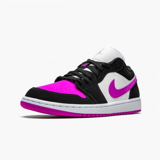 KicksOnFire Jordan 1 Low Black Cactus Flower (W) Black/Cactus Flower-White DC0774-005