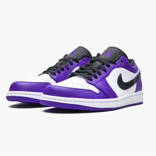 KicksOnFire Jordan 1 Low Court Purple White Court Purple/Black-White 553558-500