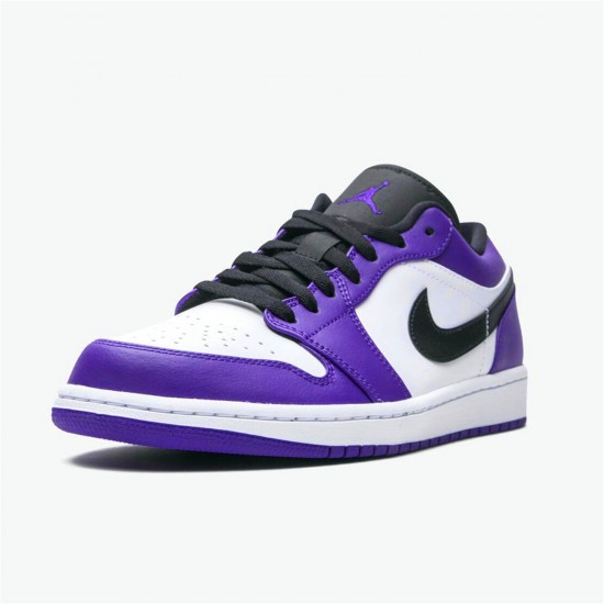 KicksOnFire Jordan 1 Low Court Purple White Court Purple/Black-White 553558-500