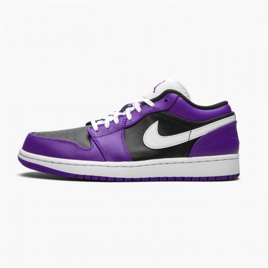 KicksOnFire Jordan 1 Low Court Purple Black Court Purple/Black-White 553558-501