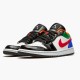 KicksOnFire Jordan 1 Low Multi-Color Black Toe (W) White/Hyper Royal-University Red-White CZ4776-101