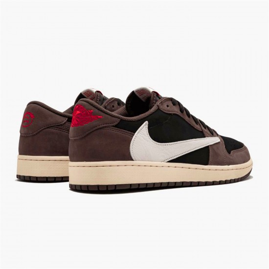 KicksOnFire Jordan 1 Retro Low OG SP Travis Scott Black/Dark Mocha-University Red-Sail CQ4277-001