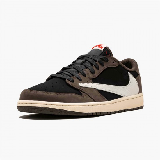 KicksOnFire Jordan 1 Retro Low OG SP Travis Scott Black/Dark Mocha-University Red-Sail CQ4277-001