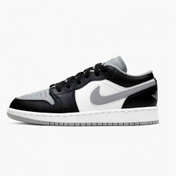 KicksOnFire Jordan 1 Low Grey Toe (GS) Black/Black-Light Smoke Grey-White 553560-039