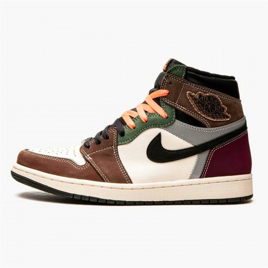 KicksOnFire Jordan 1 Retro High OG Hand Crafted Black/Archaeo Brown-Dark Chocolate DH3097-001