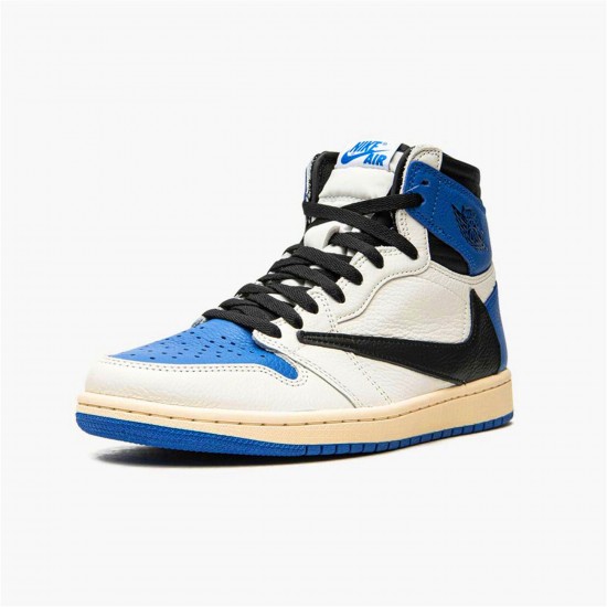 KicksOnFire Jordan 1 High OG SP Fragment x Travis Scott Sail/Black-Military Blue-Shy Pink DH3227-105