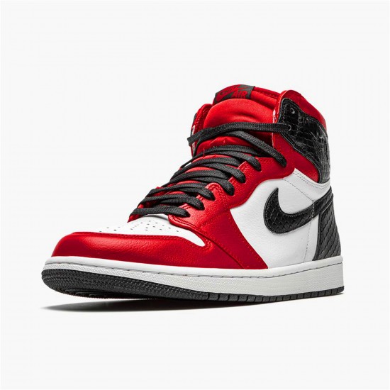 KicksOnFire Jordan 1 Retro High Satin Snake Chicago (W) Gym Red/White-Black CD0461-601