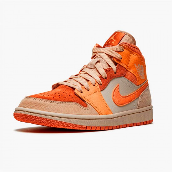 KicksOnFire Jordan 1 Mid Apricot Orange (W) Atomic Orange/Apricot Agate-Terra Blush DH4270-800