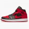 KicksOnFire Jordan 1 Mid Banned (2020) Black/University Red-Black-Whit 554724-074