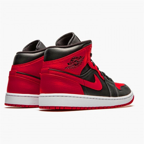 KicksOnFire Jordan 1 Mid Banned (2020) Black/University Red-Black-Whit 554724-074