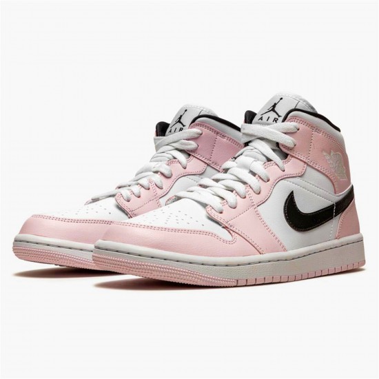 KicksOnFire Jordan 1 Mid Barely Rose (W) Light Violet/Black-White BQ6472-500