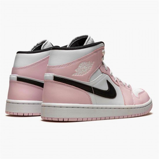 KicksOnFire Jordan 1 Mid Barely Rose (W) Light Violet/Black-White BQ6472-500