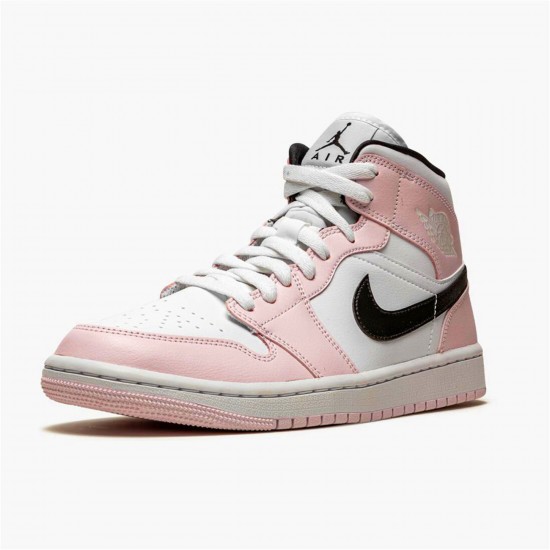 KicksOnFire Jordan 1 Mid Barely Rose (W) Light Violet/Black-White BQ6472-500