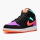 KicksOnFire Jordan 1 Mid Multi-Color (GS) Black/Multi-Color 554725-083