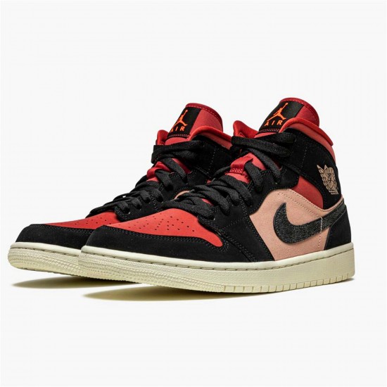 KicksOnFire Jordan 1 Mid Canyon Rust (W) Particle Beige/Black-Canyon Rust-Sail BQ6472-202