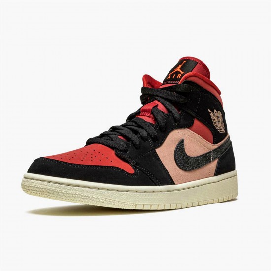 KicksOnFire Jordan 1 Mid Canyon Rust (W) Particle Beige/Black-Canyon Rust-Sail BQ6472-202