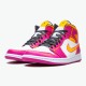 KicksOnFire Jordan 1 Mid Dia de los Muertos White/Fuchsia-Orange-Black DC0350-100