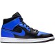 KicksOnFire Jordan 1 Mid Hyper Royal Tumbled Leather Black/Hyper Royal-White 554724-077