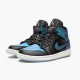 KicksOnFire Jordan 1 Mid Iridescent Black (W) Black/Pale Ivory-Multi-Color BQ6472-009