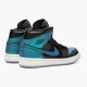 KicksOnFire Jordan 1 Mid Iridescent Black (W) Black/Pale Ivory-Multi-Color BQ6472-009