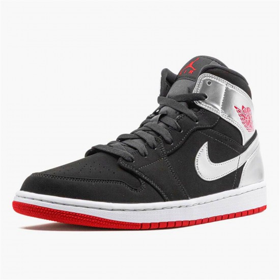 KicksOnFire Jordan 1 Mid Johnny Kilroy Black/Gym Red-Metallic Silver 554724-057