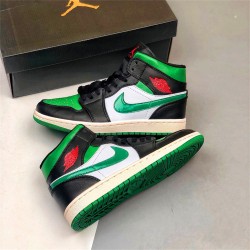 KicksOnFire Jordan 1 Mid Green Toe Black/Gym Red-White-Pine Green 554724-067