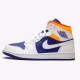 KicksOnFire Jordan 1 Mid Royal Blue Laser Orange White/Deep Royal Blue-Track Red-Laser Orange 554724-131