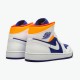 KicksOnFire Jordan 1 Mid Royal Blue Laser Orange White/Deep Royal Blue-Track Red-Laser Orange 554724-131