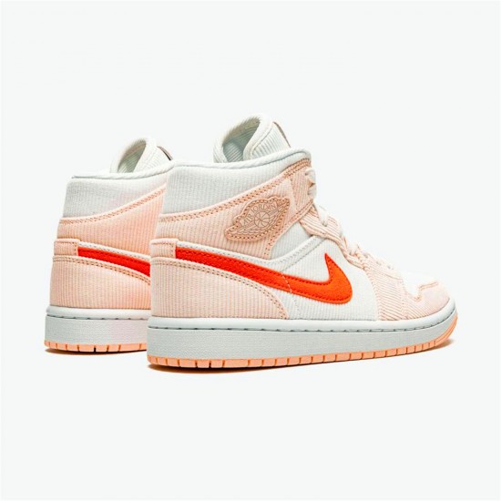 KicksOnFire Jordan 1 Mid SE Corduroy Sail Sail/Orange Quartz-White-Orange DA8009-108