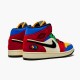 KicksOnFire Jordan 1 Mid SE Fearless Blue the Great Muslin/Varsity Red-Royal-Taxi-Black CU2805-100