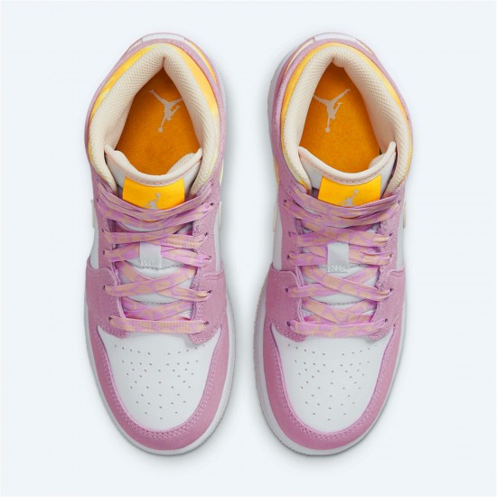 KicksOnFire Jordan 1 Mid SE Arctic Pink (GS) Light Arctic Pink/University Gold-White DC9517-600