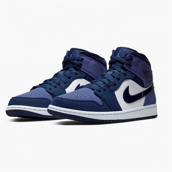 KicksOnFire Jordan 1 Mid Obsidian Sanded Purple Obsidian/Sanded Purple-White 554724-445