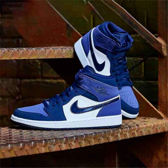 KicksOnFire Jordan 1 Mid Obsidian Sanded Purple Obsidian/Sanded Purple-White 554724-445