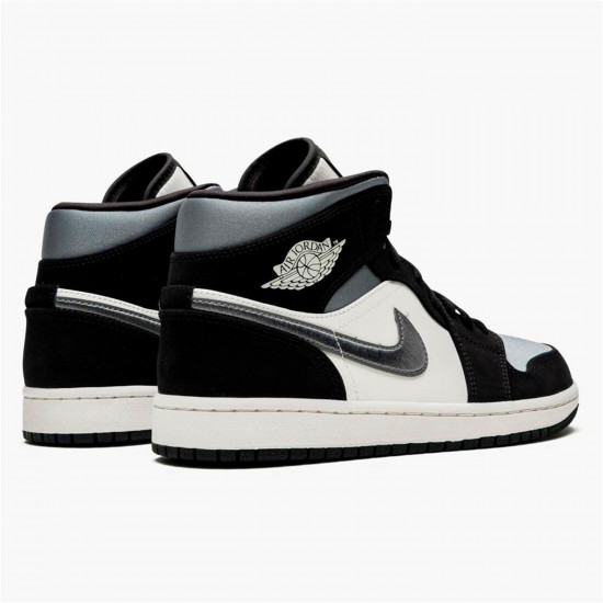 KicksOnFire Jordan 1 Mid Satin Grey Toe Black/Smoke Grey-Sail 852542-011