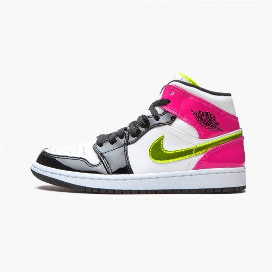 KicksOnFire Jordan 1 Mid White Black Cyber Pink White/Black-Cyber-Pink CZ9834-100