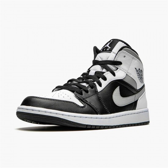 KicksOnFire Jordan 1 Mid White Shadow Black/Medium Grey-White 554724-073