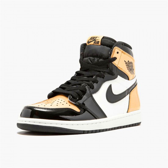 KicksOnFire Jordan 1 Retro High NRG Patent Gold Toe Black/Metallic Gold-Summit White 861428-007