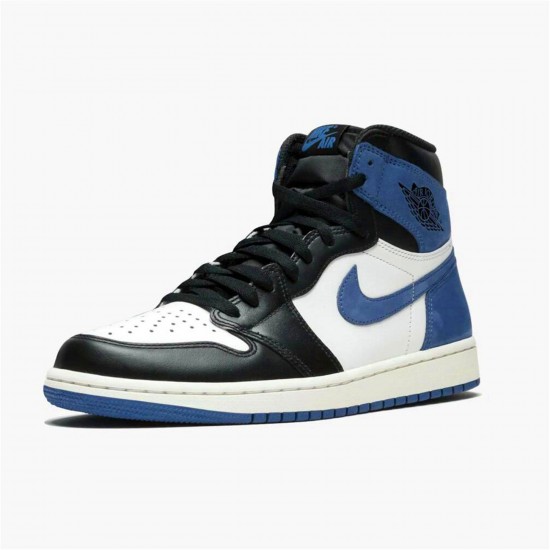 KicksOnFire Jordan 1 Retro High Blue Moon Summit White/Blue Moon-Black 555088-115