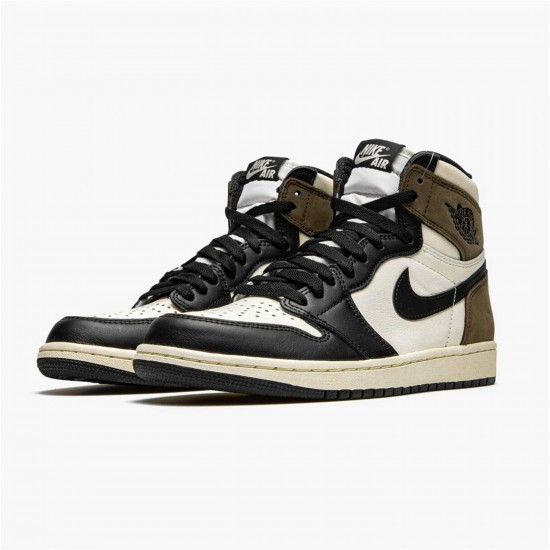 KicksOnFire Jordan 1 Retro High Dark Mocha Sail/Dark Mocha-Black-Black 555088-105