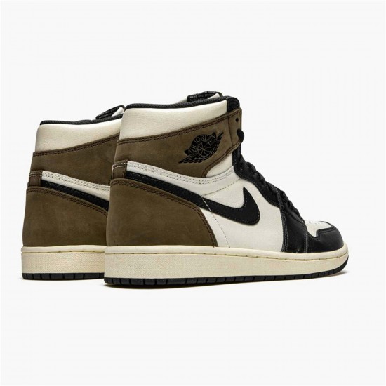 KicksOnFire Jordan 1 Retro High Dark Mocha Sail/Dark Mocha-Black-Black 555088-105