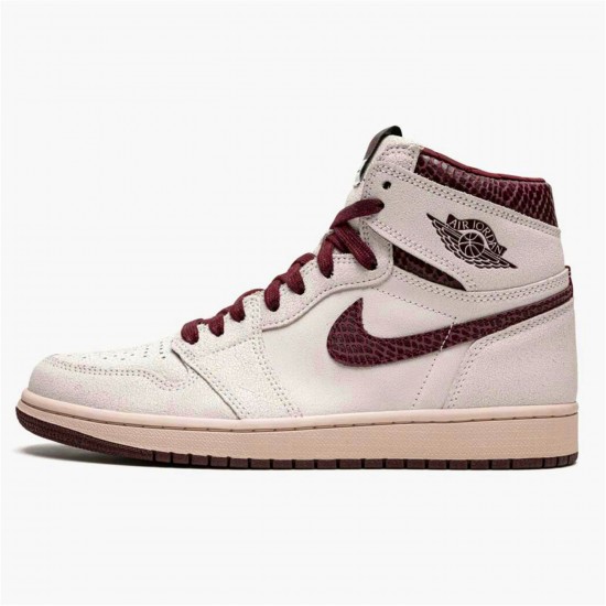 KicksOnFire Jordan 1 Retro High OG A Ma Maniére Sail/Burgundy Crush DO7097-100