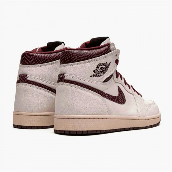 KicksOnFire Jordan 1 Retro High OG A Ma Maniére Sail/Burgundy Crush DO7097-100