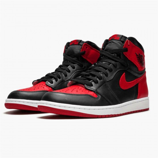 KicksOnFire Jordan 1 Retro High Bred Banned (2016) Black/Varsity Red-White 555088-001