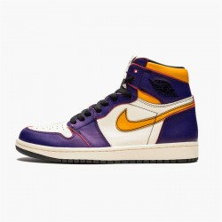 KicksOnFire Jordan 1 Retro High OG Defiant SB LA to Chicago Court Purple/Black-Sail-University Gold CD6578-507