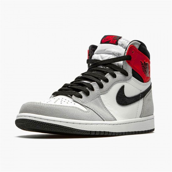 KicksOnFire Jordan 1 Retro High Light Smoke Grey White/Black-Light Smoke Grey-Varsity Red 555088-126