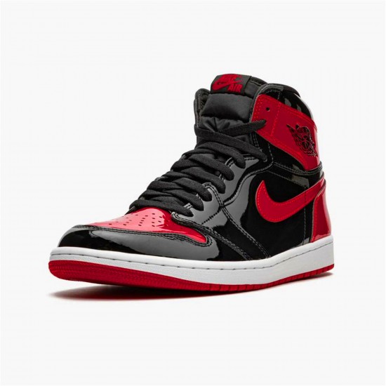 KicksOnFire Jordan 1 Retro High OG Patent Bred Black/White-Varsity Red 555088-063