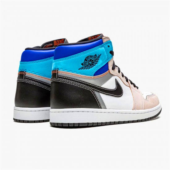 KicksOnFire Jordan 1 Retro High OG Prototype  White/Multi-Color-Total Orange DC6515-100