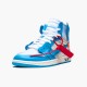 KicksOnFire Jordan 1 Retro High Off-White University Blue White/Dark Powder Blue-Cone AQ0818-148