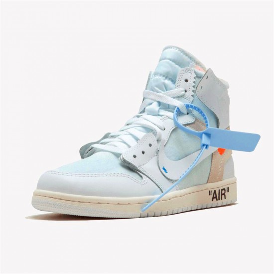 KicksOnFire Jordan 1 Retro High Off-White White White/White AQ0818-100